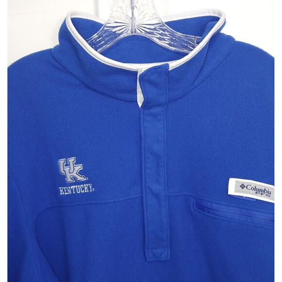 Men's Columbia University of Kentucky Wildcats 1/4 Quarter Zip Fleece... - Picture 8 of 16